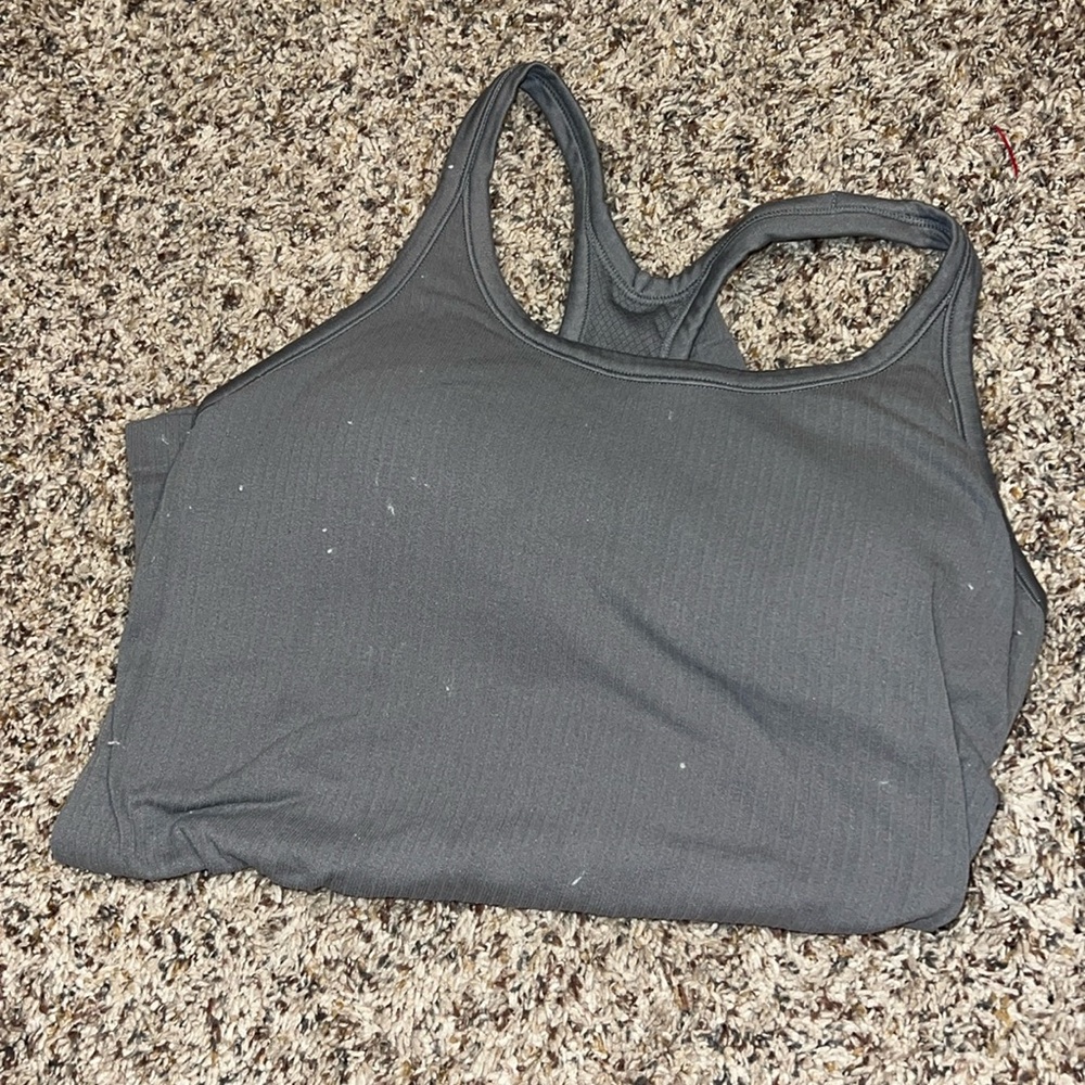 Gray sports tank padded